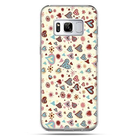 Etui na telefon Samsung Galaxy S8 - kolorowe serca