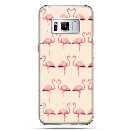 Etui na telefon Samsung Galaxy S8 - flamingi