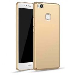 Matowe Etui na telefon Huawei P9 Lite - Slim MattE - Złoty.