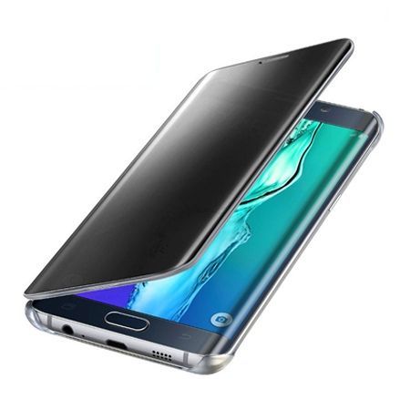Etui na Galaxy S7 Edge Flip Clear View z klapką - czarny.