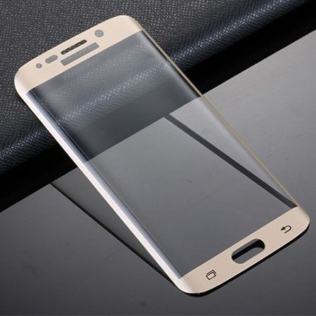 Galaxy S7 Edge hartowane szkło na cały ekran 3D - złoty.