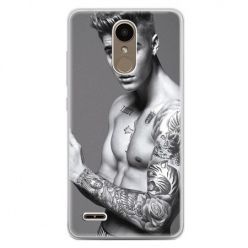 Etui na telefon LG K10 2017 - Justin Bieber w tatuażach