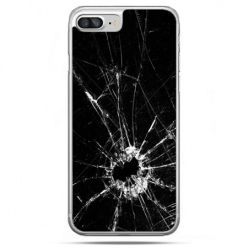 Etui na telefon iPhone 8 Plus - rozbita szyba