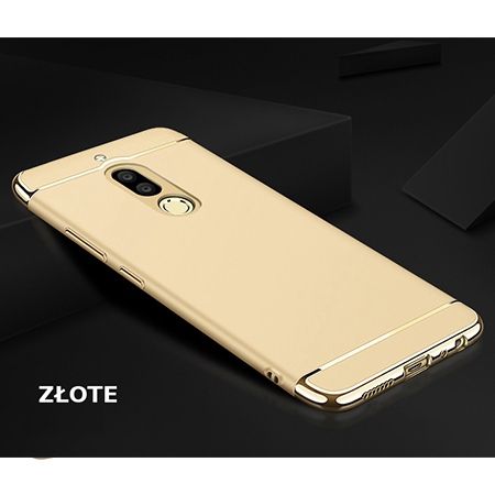 Etui na telefon Huawei Mate 10 Lite - Slim MattE Platynowane - Złoty.