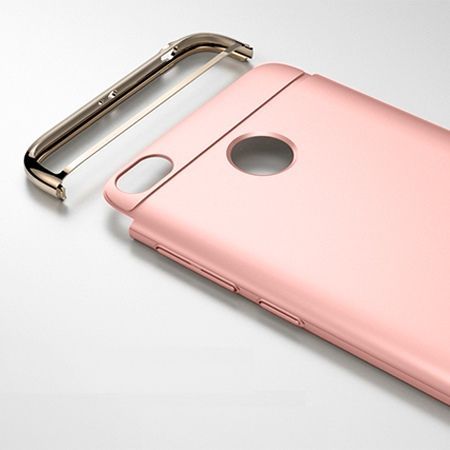 Etui na telefon Xiomi Redmi 4X - Slim MattE Platynowane - Różowy.