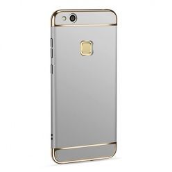 Etui na telefon Huawei P10 Lite - Slim MattE Platynowane - Srebrny.