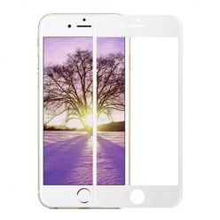 Hartowane szkło na cały ekran 3d iPhone 5 / 5s  - Biały.