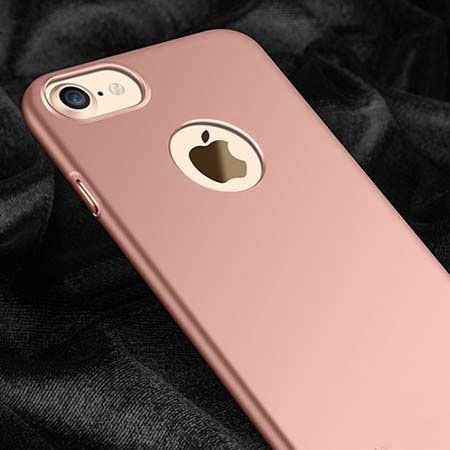 Etui na telefon iPhone 8 - Slim MattE - Różowy.