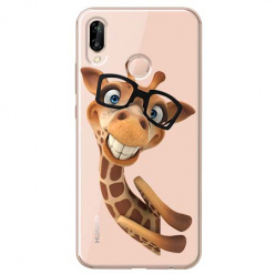 Etui na Huawei P20 Lite - Wesoła żyrafa w okularach.