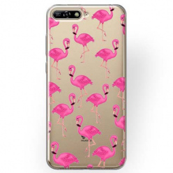 Etui na Huawei Y6 2018 - Różowe flamingi