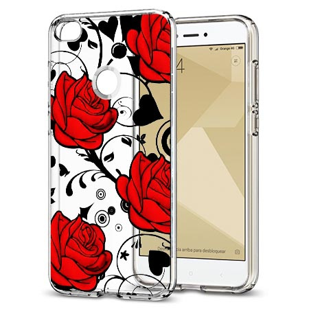 Etui na telefon Xiaomi Note 5A - Czerwone róże.