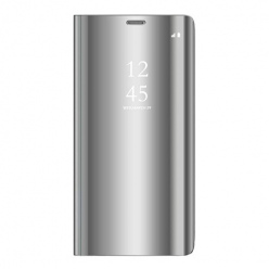 Etui na Samsung Galaxy S9 - Flip Clear View z klapką - Srebrny.