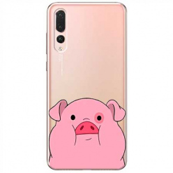 Etui na Huawei P20 Pro - Słodka różowa świnka.