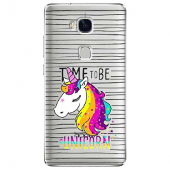 Etui na Huawei Honor 5X - Time to be unicorn - Jednorożec.