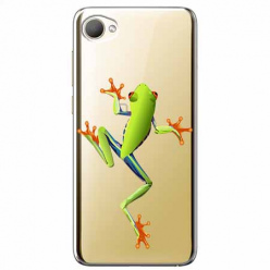 Etui na HTC Desire 12 - Zielona żabka.