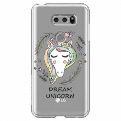 Etui na LG V30 - Dream unicorn - Jednorożec.