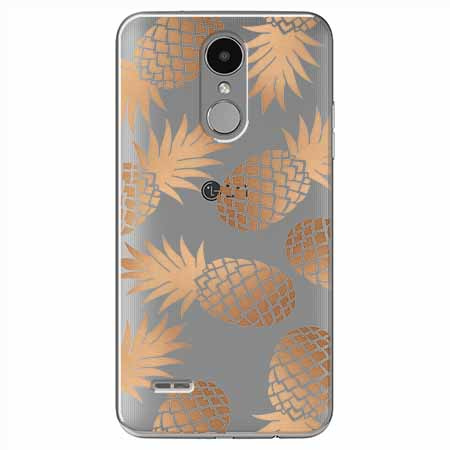 Etui na LG K4 2017 - Złote ananasy.