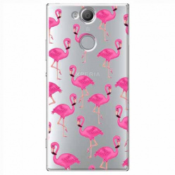 Etui na Sony Xperia XA2 - Różowe flamingi.