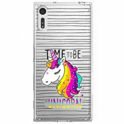 Etui na Sony Xperia XZ - Time to be unicorn - Jednorożec.