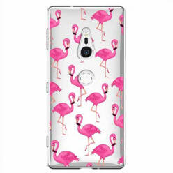 Etui na Sony Xperia XZ2 - Różowe flamingi.