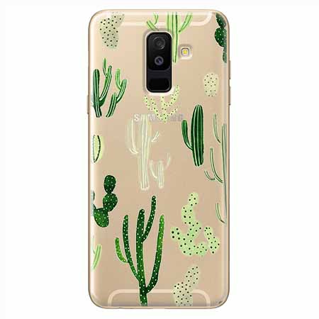 Etui na Samsung Galaxy A6 Plus 2018 - Kaktusowy ogród.