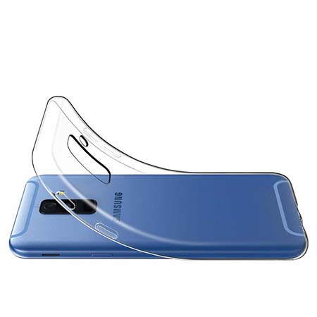 Etui na Samsung Galaxy A6 Plus 2018 - Tęczowy jednorożec na chmurce.