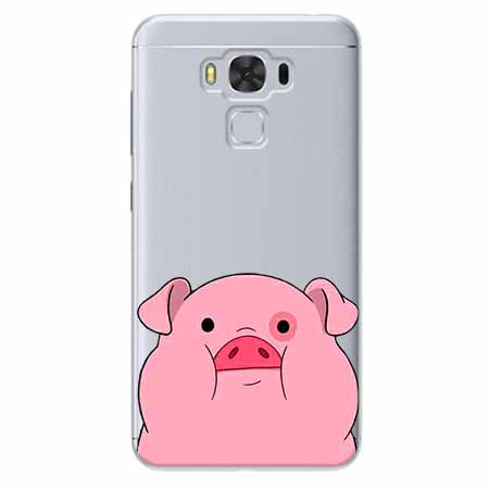Etui na Zenfone 3 Max - Słodka różowa świnka.
