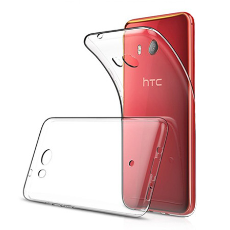 Etui na HTC U11 - silikonowe, przezroczyste crystal case.