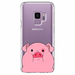 Etui na Samsung Galaxy S9 - Słodka różowa świnka.