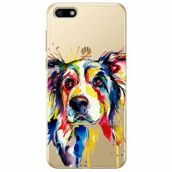 Etui na telefon Huawei Y5 2018 - Watercolor pies.