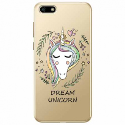 Etui na telefon Huawei Y5 2018 - Dream unicorn - Jednorożec.