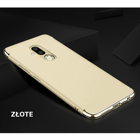 Etui na telefon Huawei Mate 20 Lite - Slim MattE Platynowane - Złoty.