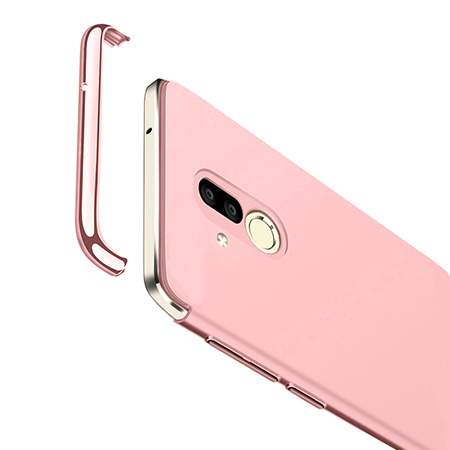 Etui na telefon Huawei Mate 20 Lite - Slim MattE Platynowane - Różowy.