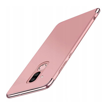 Etui na telefon Huawei Mate 20 Lite - Slim MattE Platynowane - Różowy.