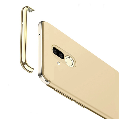 Etui na telefon Huawei Mate 20 Lite - Slim MattE Platynowane - Złoty.