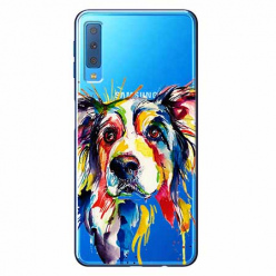 Etui na Samsung Galaxy A7 2018 - Watercolor pies.