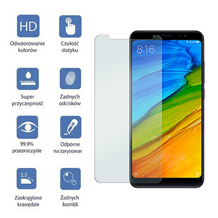 Xiaomi Redmi Note 5 Pro - hartowane szkło ochronne na ekran 9h.