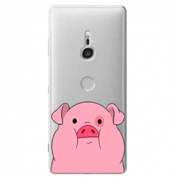 Etui na Sony Xperia XZ3 - Słodka różowa świnka.