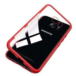 Etui metalowe Magneto Samsung Galaxy S7 - Czerwony