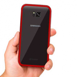Etui metalowe Magneto Samsung Galaxy S7 Edge - Czerwony