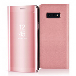 Etui na Samsung Galaxy S10e - Flip Clear View z klapką - Różowy.