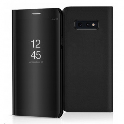 Etui na Samsung Galaxy S10e - Flip Clear View z klapką - Czarny.