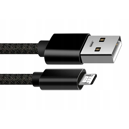 Kabel Micro-USB do szybkiego ładowania QUICK CHARGE 3.0 - Czarny.