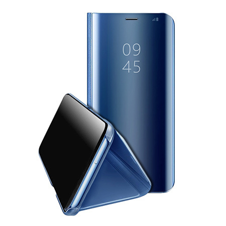 Etui na Huawei P30 Lite - Flip Clear View z klapką - Niebieski.