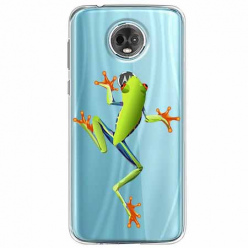 Etui na Motorola E5 Plus - Zielona żabka.