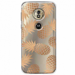 Etui na Motorola G6 Play - Złote ananasy.