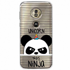 Etui na Motorola G6 Play - Ninja Unicorn - Jednorożec.