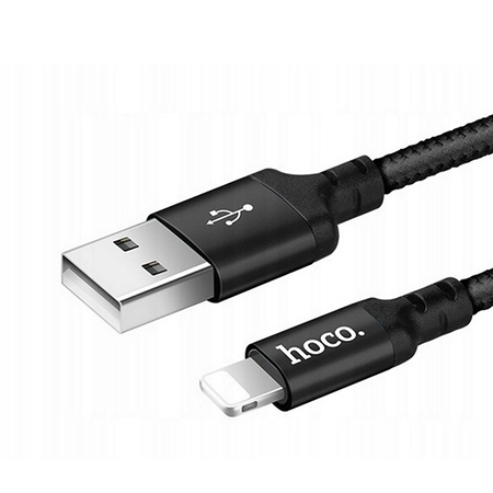 Mocny kabel lightning dla iPhone firmy HOCO 1m - Czarny