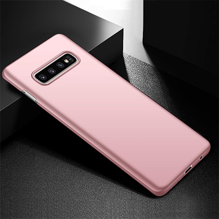 Etui na telefon Samsung Galaxy S10 Plus - Slim MattE - Różowy.