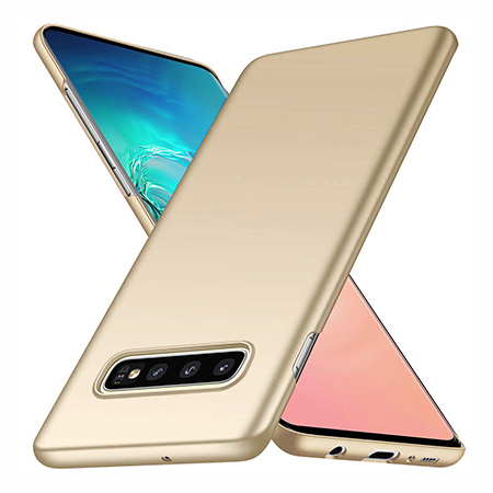 Etui na telefon Samsung Galaxy S10 Plus - Slim MattE - Złoty.